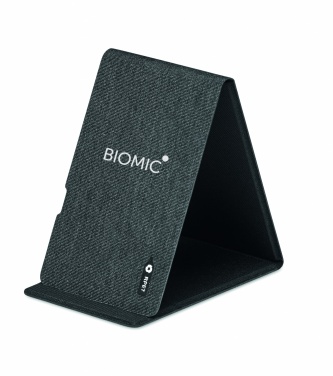 Logo trade promotional gifts picture of: RPET wireless charger 15W