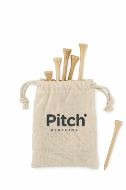 Logotrade promotional item image of: 20 bamboo golf tees set