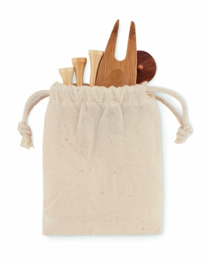 Logo trade promotional giveaways image of: Golf accessories set in pouch