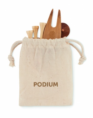 Logo trade promotional items image of: Golf accessories set in pouch