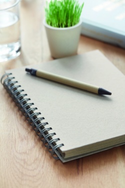 Logotrade business gift image of: A5 grass notebook 80 lined