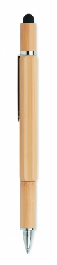 Logotrade advertising product picture of: Spirit level pen in bamboo