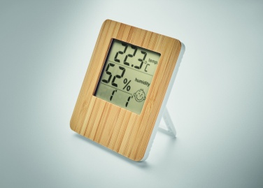 Logo trade advertising products picture of: Bamboo weather station
