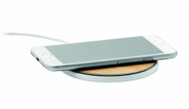 Logotrade promotional gift picture of: Bamboo wireless charger 10W