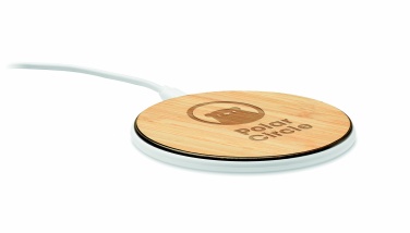 Logotrade promotional giveaway image of: Bamboo wireless charger 10W