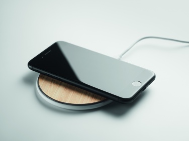 Logotrade promotional giveaway picture of: Bamboo wireless charger 10W