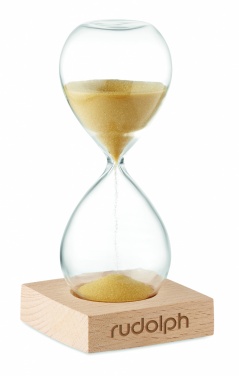 Logo trade business gifts image of: 5 minute sand hourglass
