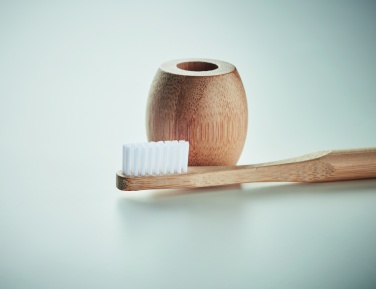 Logotrade promotional merchandise picture of: Bamboo tooth brush with stand