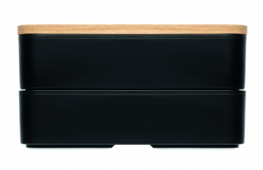 Logo trade promotional products image of: Lunch box in PP and bamboo lid