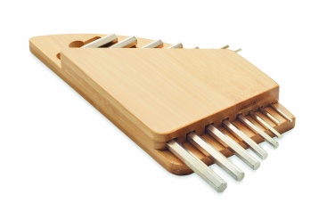 Logotrade advertising product image of: Hex key set in bamboo