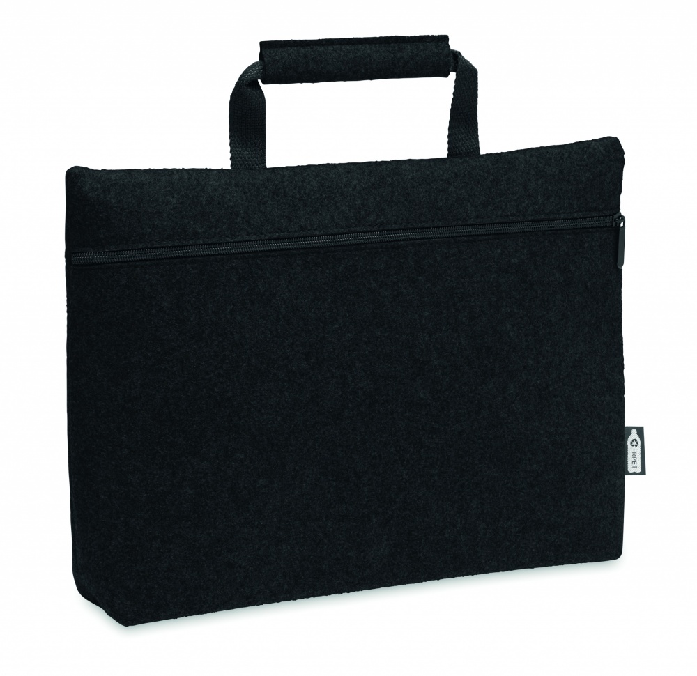 Logotrade promotional gifts photo of: RPET felt zippered laptop bag