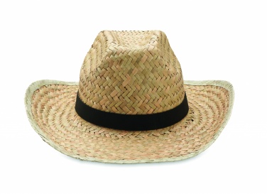 Logo trade promotional items image of: Natural straw cowboy hat