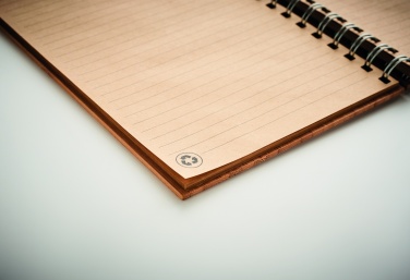 Logotrade promotional giveaway image of: A5 ring bound Bamboo notebook