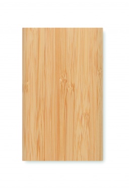 Logo trade promotional giveaways image of: 4000 mAh Bamboo power bank