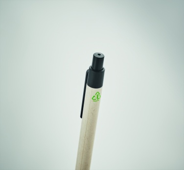 Logo trade promotional giveaways picture of: Milk carton paper ball pen