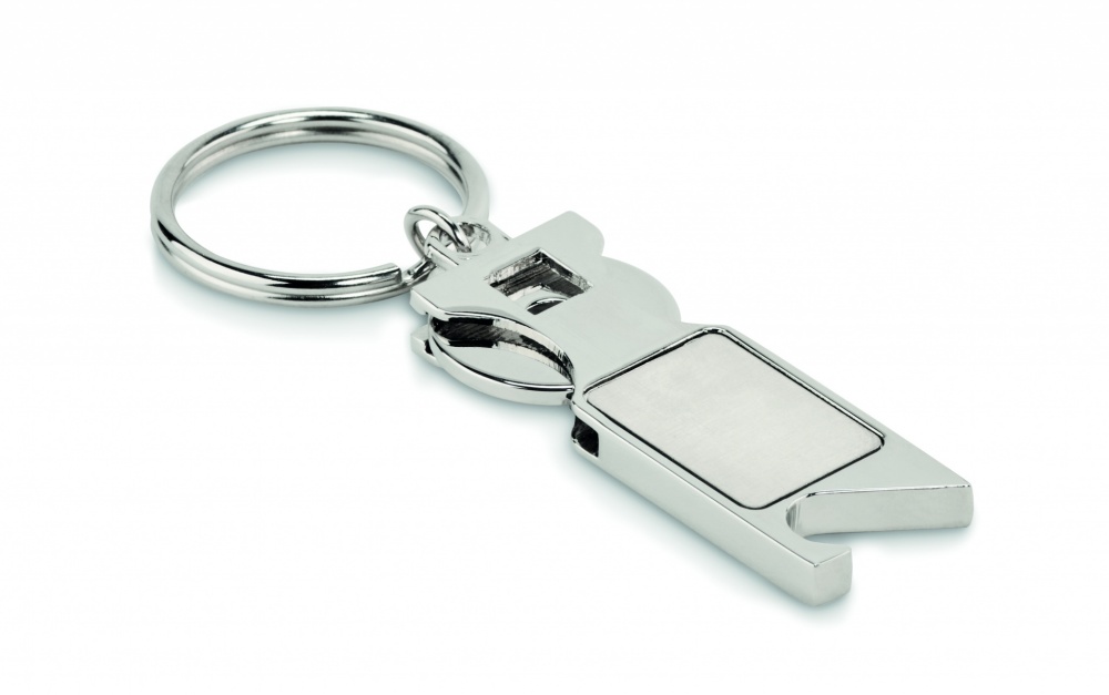 Logotrade promotional product picture of: Euro Token key ring Porvoo