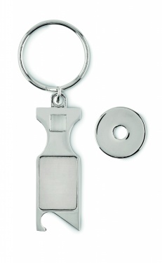 Logo trade advertising products picture of: Euro Token key ring Porvoo
