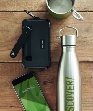 Logo trade promotional item photo of: 8000 mAh solar dynamo charger