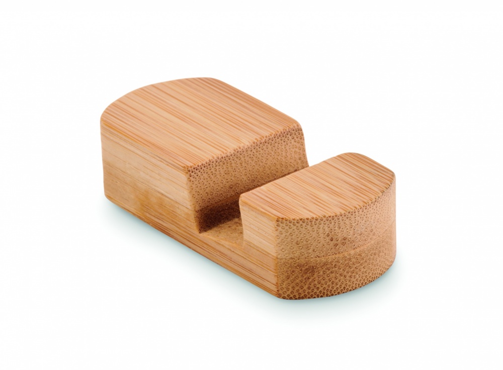 Logo trade promotional giveaway photo of: Mini bamboo phone stand