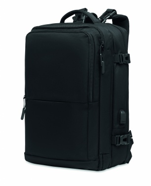 Logo trade promotional giveaways image of: Backpack 600D RPET