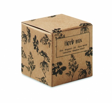 Logo trade promotional gifts picture of: Herb seed bomb in carton box