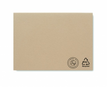Logo trade promotional products image of: Recycled paper memo block