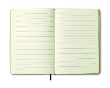 Logo trade advertising products picture of: A6 canvas notebook lined