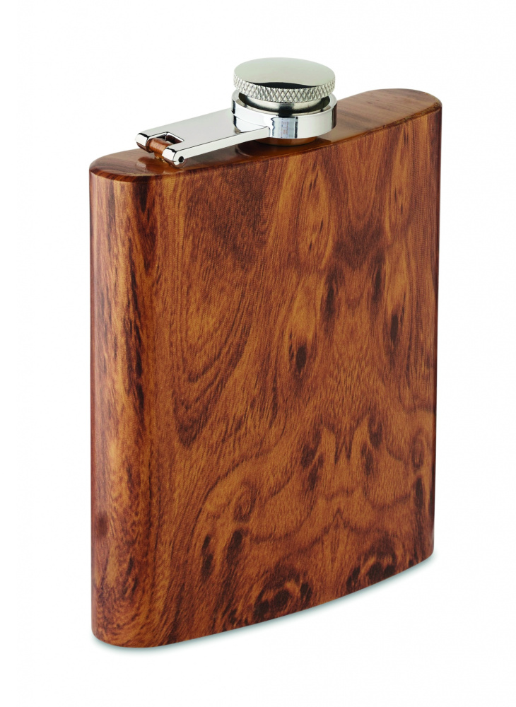 Logo trade promotional merchandise image of: Slim hip flask 190 ml