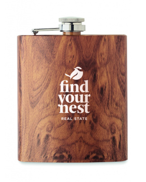 Logo trade advertising products picture of: Slim hip flask 190 ml