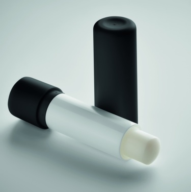 Logo trade advertising products image of: Vegan lip balm in recycled ABS