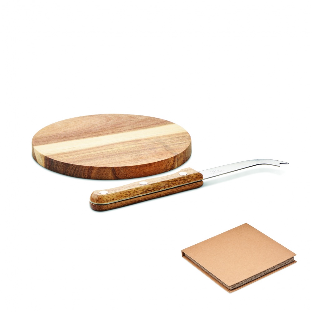 Logotrade advertising products photo of: Acacia cheese board set Dresden