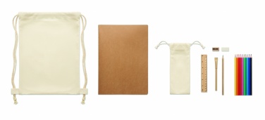 Logotrade promotional gift picture of: Kids drawing set in drawstring