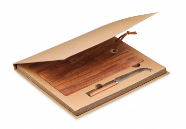 Logo trade advertising products picture of: Acacia wood cheese board set Hannover