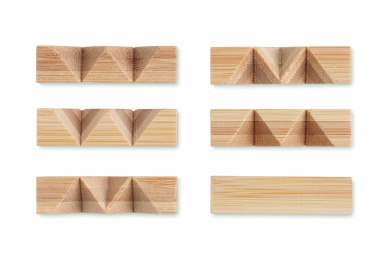 Logo trade promotional gift photo of: Bamboo brain teaser star shape