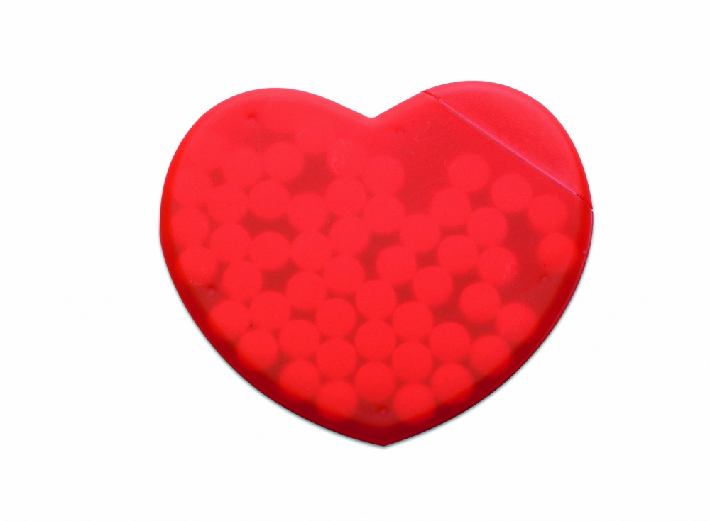 Logo trade promotional merchandise picture of: Heart shape peppermint box