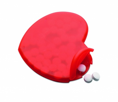 Logo trade advertising products image of: Heart shape peppermint box