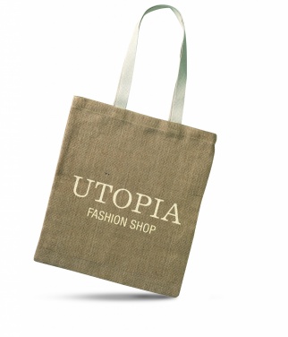 Logo trade promotional items image of: Jute shopping bag