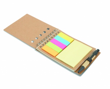 Logo trade promotional gift photo of: Notepad with pen and memo pad