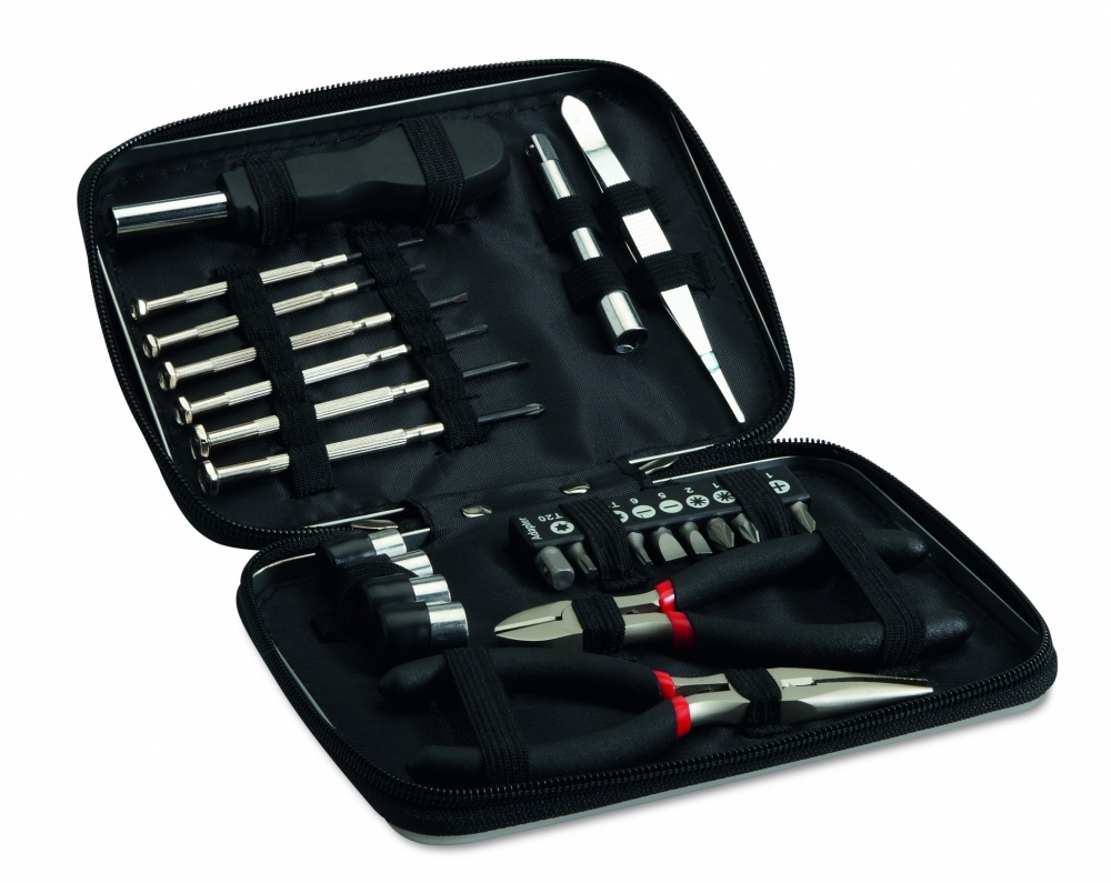 Logotrade business gift image of: 26 pcs tool in aluminium case