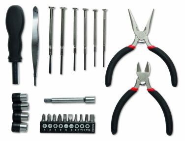 Logotrade corporate gift image of: 26 pcs tool in aluminium case