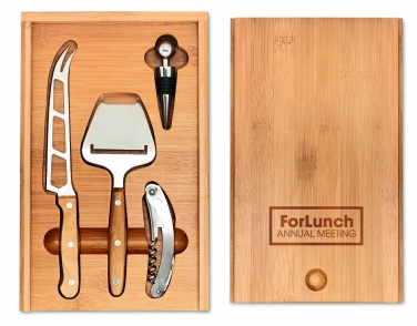 Logo trade promotional items image of: Cheese and wine set