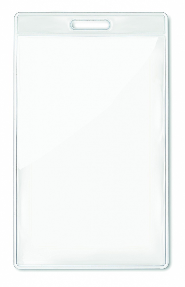 Logotrade promotional giveaway picture of: Transparent badge 7.5cmx12.5cm
