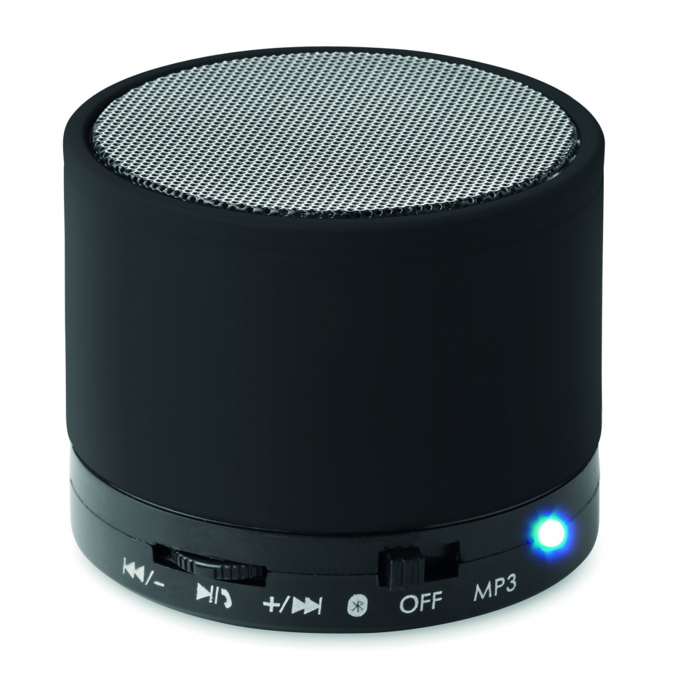 Logo trade promotional gift photo of: Round wireless speaker