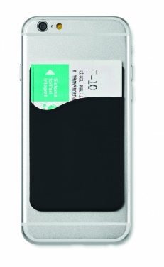 Logo trade promotional giveaways image of: Silicone cardholder