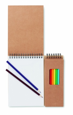 Logotrade advertising product image of: Colouring set with notepad