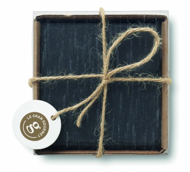 Logo trade corporate gifts picture of: Slate coasters with EVA bottom