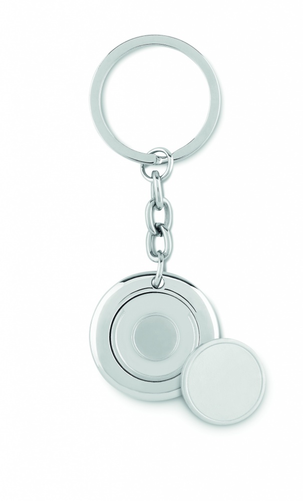 Logo trade promotional items picture of: Key ring with token Cēsis