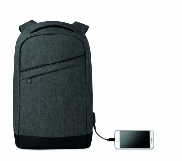 Logotrade promotional giveaways photo of: 2 tone backpack incl USB plug