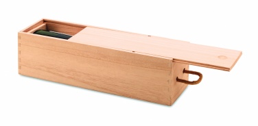 Logo trade promotional items image of: Wooden wine box