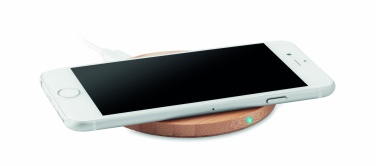 Logo trade advertising products image of: Wireless charger bamboo 5W